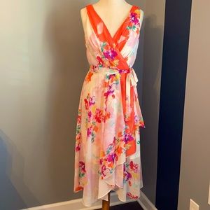 DKNY sleeveless floral dress size 12.